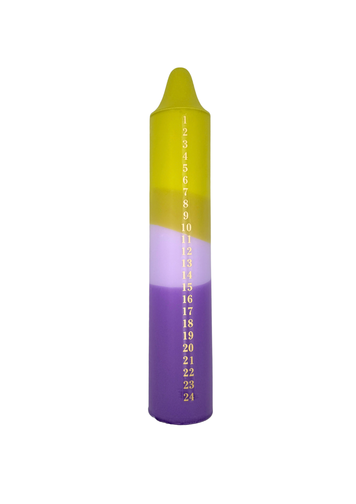 Advent candle green/purple