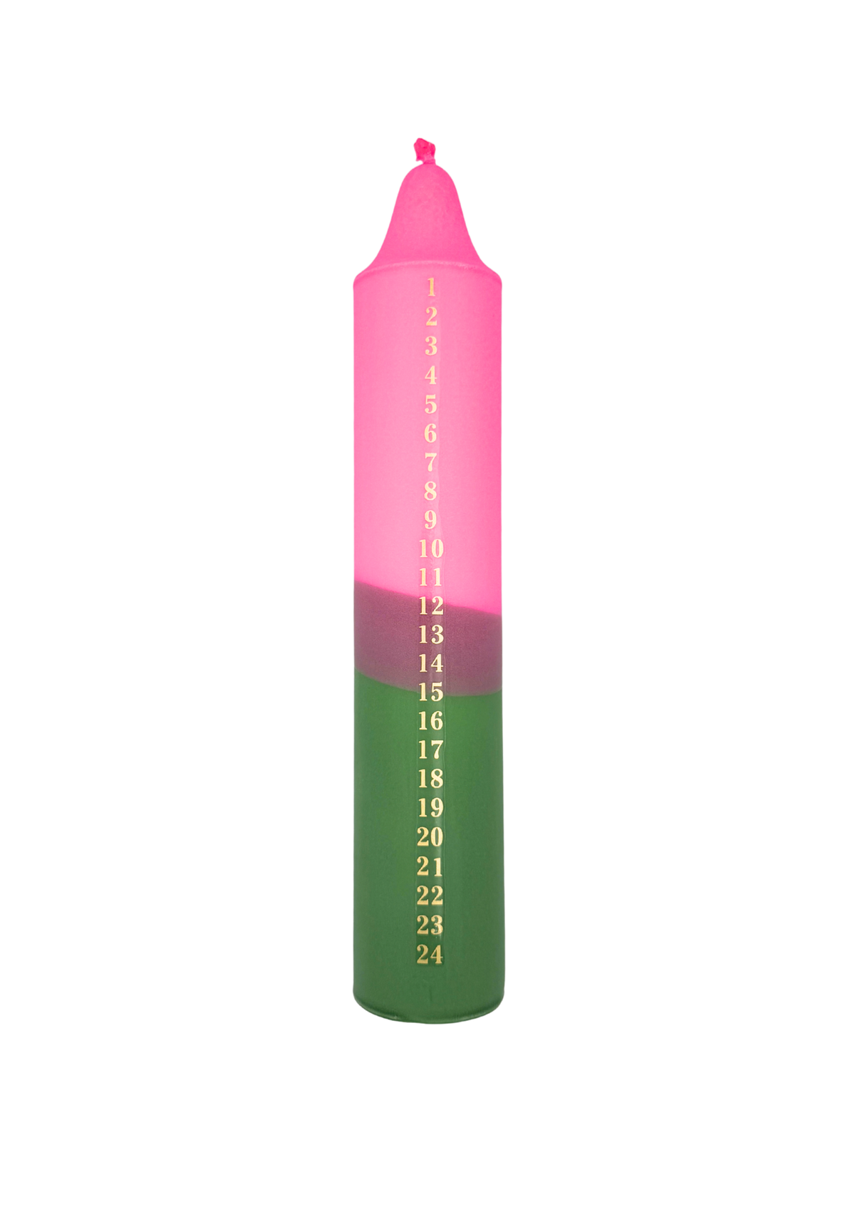 Advent candle green/pink