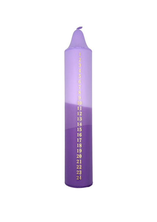Advent candle purple